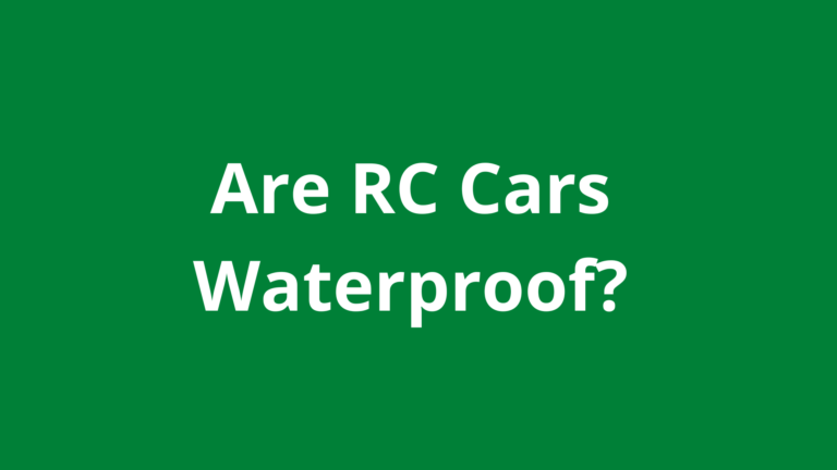 Are RC Cars Waterproof?